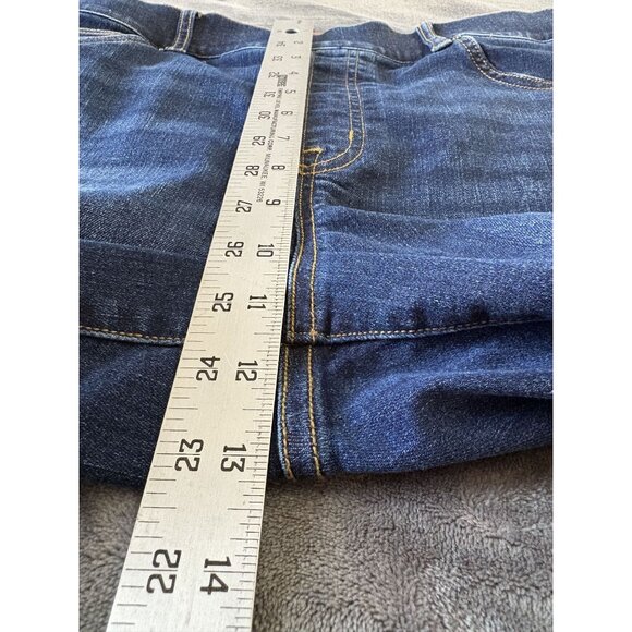 Spanx Women's High-Waisted Skinny Denim Leggings Blue Dark Wash - Picture 7 of 8